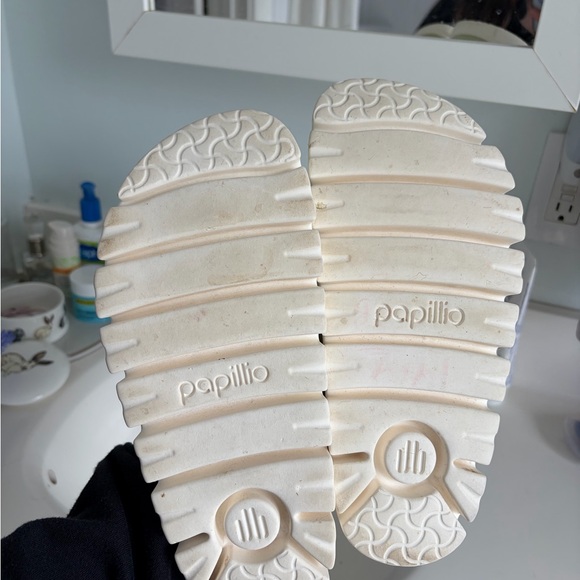 Papillio soft Sage Green Suede Clog with Chunky White Sole- like new! - Picture 5 of 5